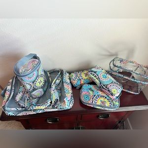 8pc Vera Bradley Travel Set
